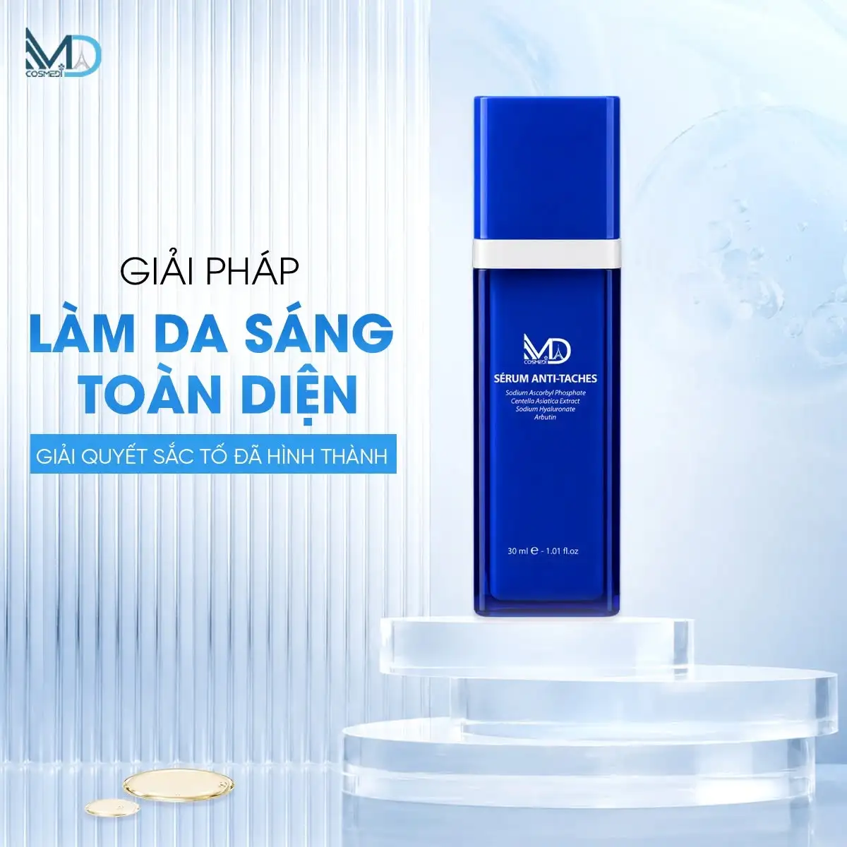 4 NHÓM HOẠT CHẤT – 1 GIẢI PHÁP LÀM SÁNG TOÀN DIỆN SÉRUM ANTI-TACHES